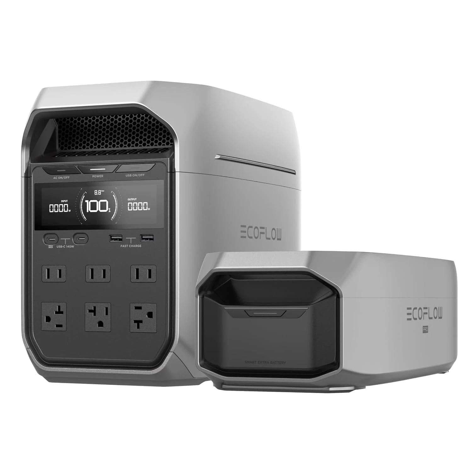 EcoFlow Delta 3 Plus with extra battery module